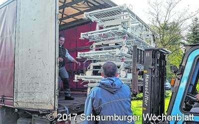 Ein Lastzug mit Hilfsgütern nach Sibiu/Hermannstadt