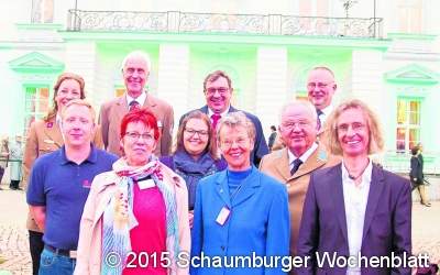 Michael Enge beim Bundespräsidenten