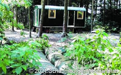 Ein Bauwagen soll
für Waldwochen sorgen