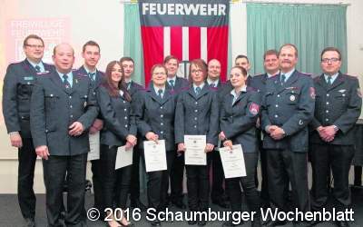 Jugendfeuerwehr unter Leitung aus dem eigenem Nachwuchs