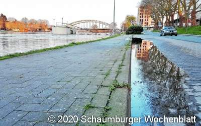 Weser kratzt schon an der Hartlerstraße