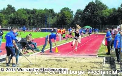 Schlechtes Wetter hält Leichtathleten nicht auf