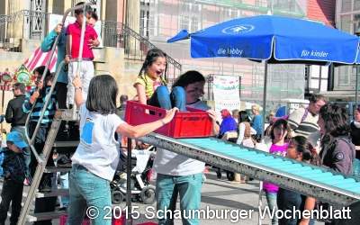 Marktplatz wurde zum Spielplatz