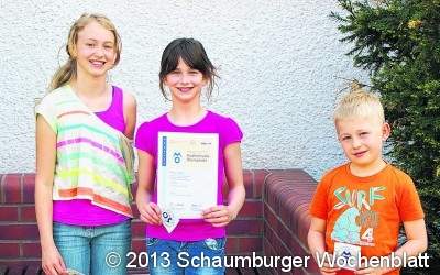 Miriam Pagel holt 1. Platz in Mathe