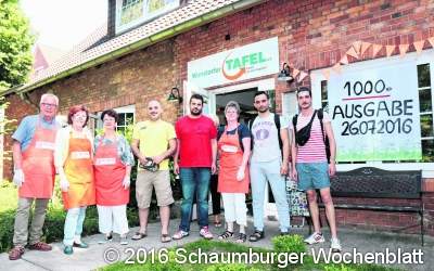 ﻿Den vielen ehrenamtlichen Helfern  der Tafel gebührt großer Dank