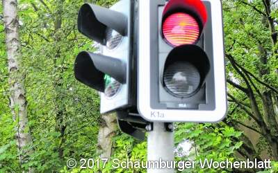 Neue Ampel auf der B65