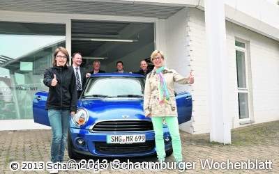 Stapellauf für blauen Flitzer