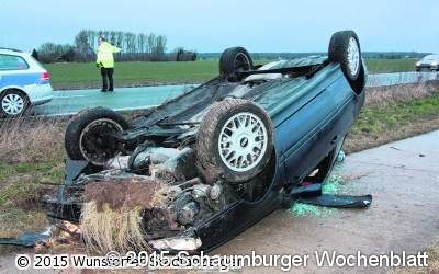 Golf Cabrio überschlägt sich