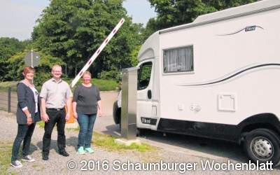 Wohnmobilstellplatz ist auf dem neuesten Stand