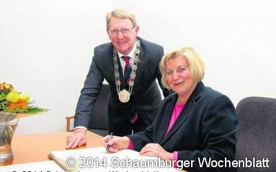 Ministerin zu Besuch im Rathaus