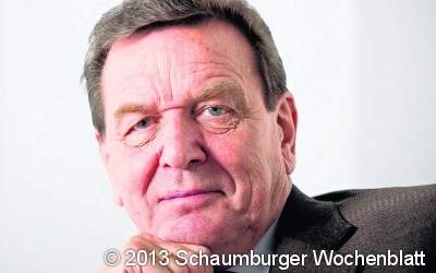 Auftritt von Altkanzler Schröder