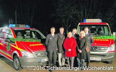 Ortswehren mit neuen Fahrzeugen unterwegs