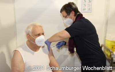 Der Betrieb im Impfzentrum Schaumburg läuft