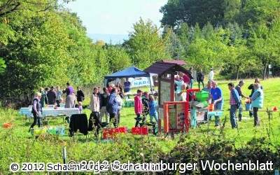 Gemeinsames Apfelfest auf der Streuobstwiese