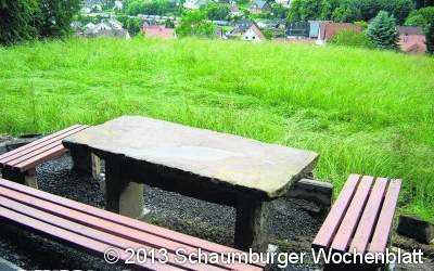Einweihung der Sitzgruppe