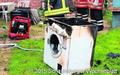 Waschmaschine brennt