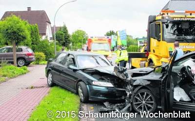 Frontal kollidiert