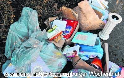 Illegal Müll entsorgt