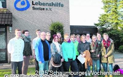 Pflegeschüler hospitieren bei der Lebenshilfe Werkstatt