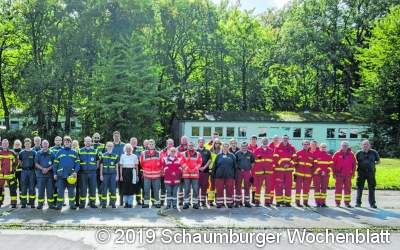 Ein Übungswochenende mit allen Hilfsorganisationen am Blauen See