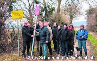 Beschildung weist Naturschutzgebiet aus