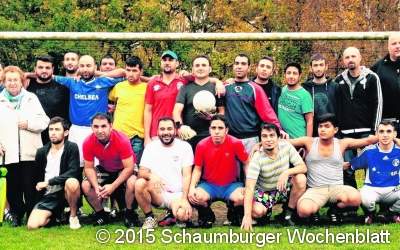 Flüchtlinge bilden Fußballteam