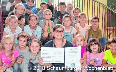 Einen dicken Scheck zur Belohnung
