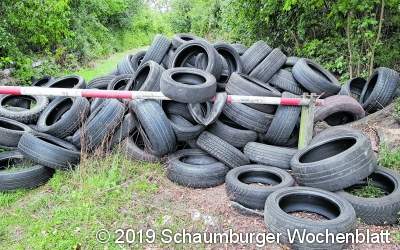 Erneut wurden Altreifen illegal entsorgt