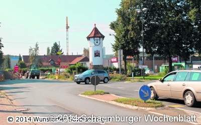 Vollsperrung in Rehburg