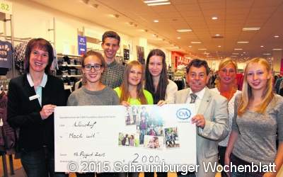 C&A spendet 2000 Euro für 