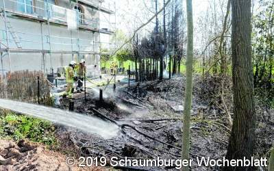 Schnelles Eingreifen verhindert Gebäudebrand