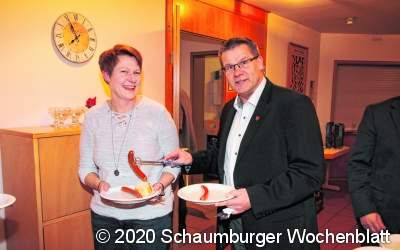 Stimmungsvoller Empfang