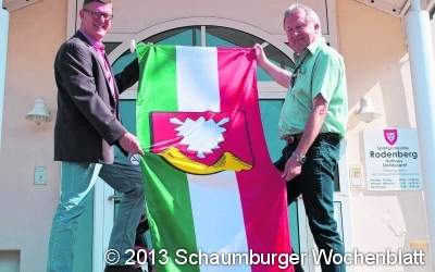 Rodenberger zeigen Flagge