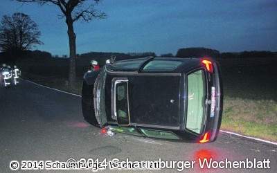 Gegen Baum geprallt
