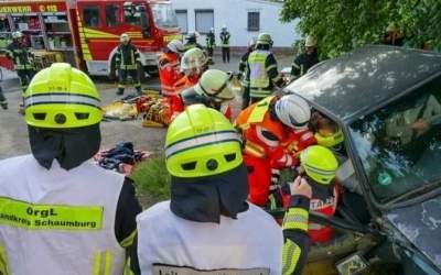 Einsatzkräfte
trainieren Rettung