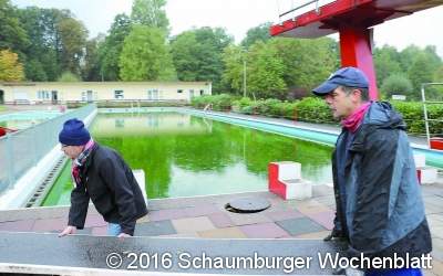 Freibad Schieder winterfest gemacht
