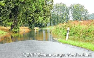 Überflutungsgefahr droht durch anhaltende Regenfälle