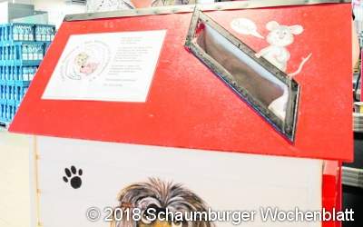 Wenn eine schlichte Spendenbox zu einem tierischen Hingucker wird