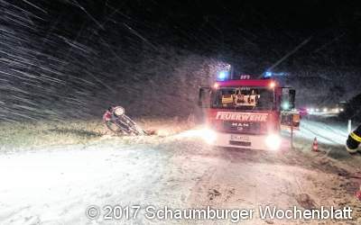 Schneefall sorgt für Unfälle