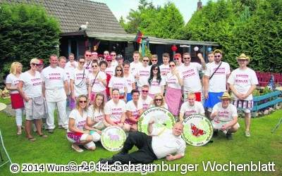 Pioniere besorgt BOKELOH (gi). Treffpunkt der Pioniere am Schützenfestsonntag: Der Garten der Familie Kohlenberg, es lud 