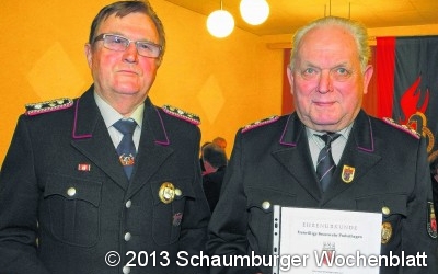 Feuerwehr ernennt zwei Ehrenmitglieder