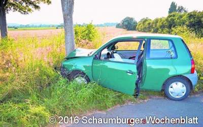 Ausweichmanöver endet am Straßenbaum