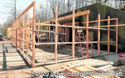 Wildtierstation besiedelt Voliere