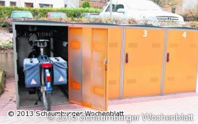 Bürgermeister eröffnet neue Fahrradraststation