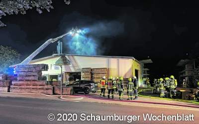 Brand in Sägewerk