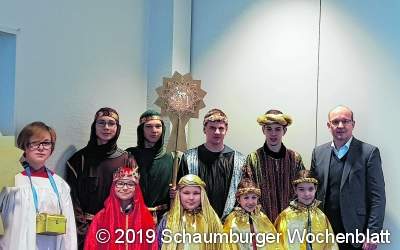 Besuch der Sternsinger im Kreishaus Stadthagen