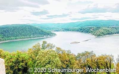 Der Ausblick vom Schloss Walde...