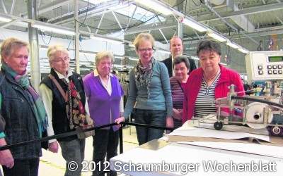 Die Landfrauen besichtigen Hosenfabrik
