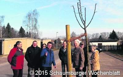 Als Symbol einen Baum gepflanzt