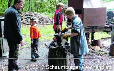 Auch vor der Zeche war es feucht